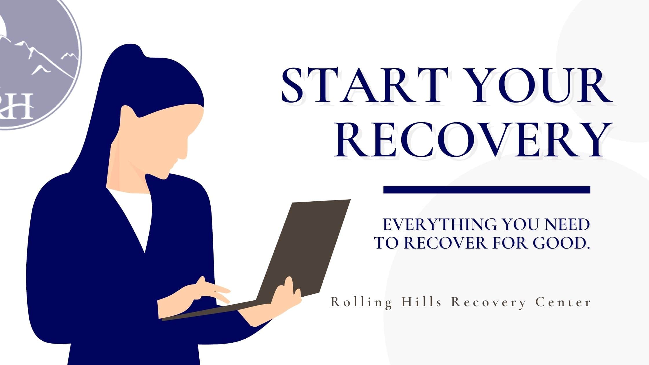 Infographic that says start your recovery