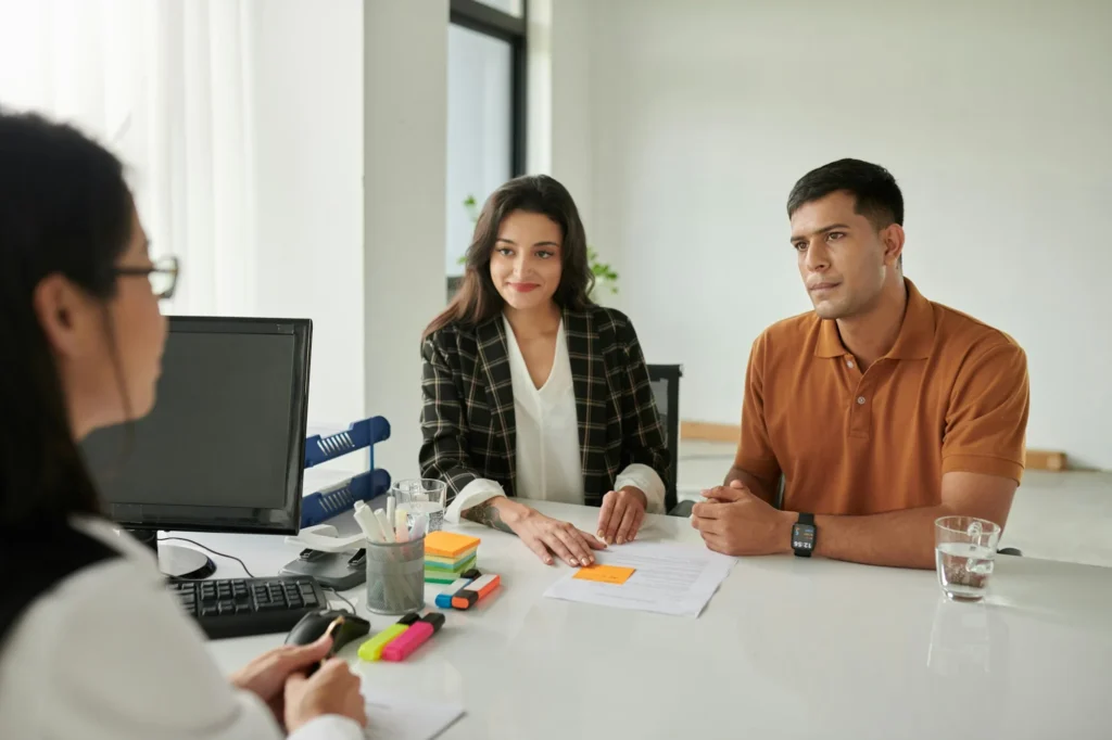 Couple Visiting Social Worker