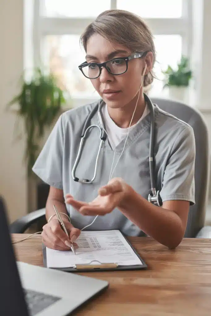 Doctor Having Video Call