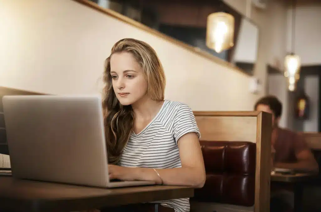 Focused on her studies