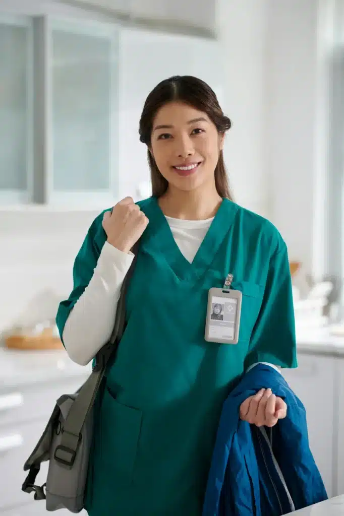 Medical Nurse with Bag and Jacket