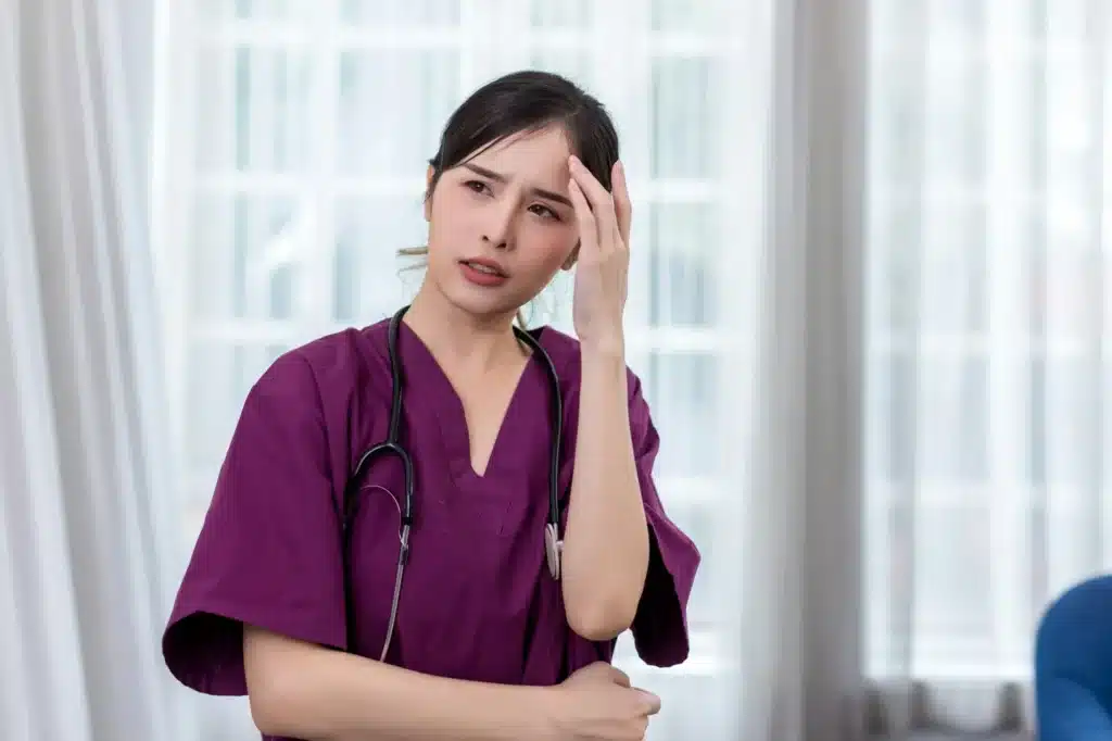 Portrait of woman healthcare worker.