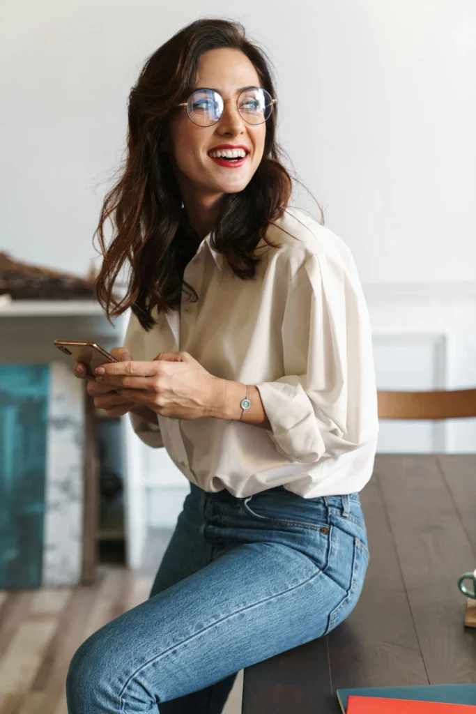 Smiling young woman