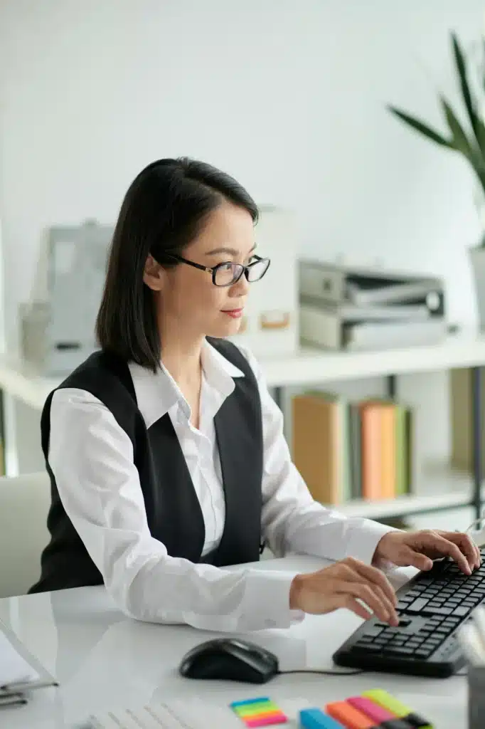 Social Worker Working in Office