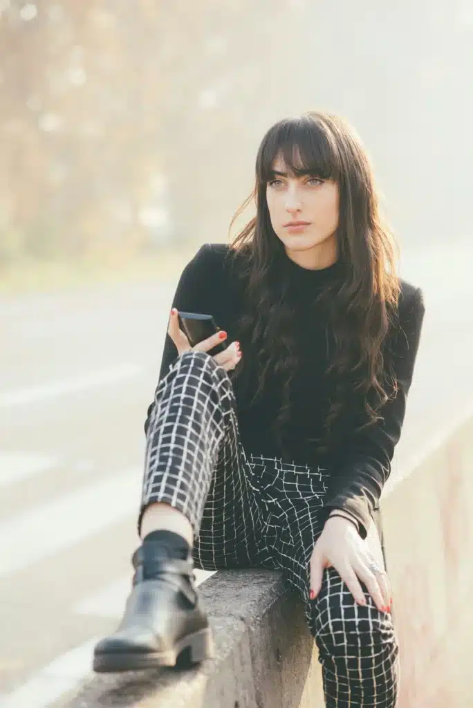 Young woman using smartphone